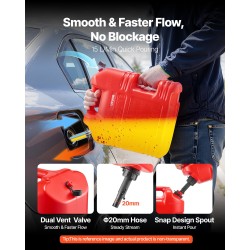 Polttoainesäiliöt 4 kpl litteät HDPE ja PP muovi 19 l autoihin