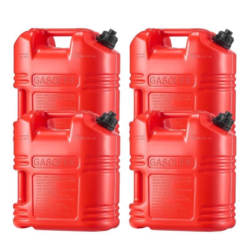 Polttoainesäiliöt 4 kpl litteät HDPE ja PP muovi 19 l autoihin