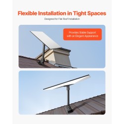 Kattokiinnike satelliittiantennille teräs Starlink Gen3-yhteensopiva tasakatoille säädettävä 30–150°