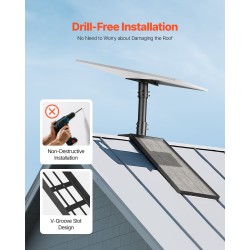 Kattokiinnike Starlink Gen3 antennille säädettävä teräs harjakatolle