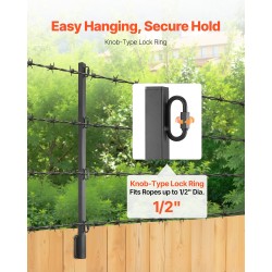 Aitatolpan jatkeet terästä 815 mm 12 kpl jauhemaalattu verkkoaidalle