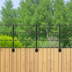 Aitatolpan jatkeet terästä 815 mm 12 kpl jauhemaalattu verkkoaidalle