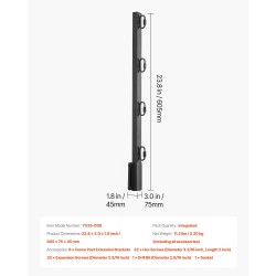 Piikkilankavarret 8 kpl 605 mm teräs jauhemaalaus aidan korotukseen