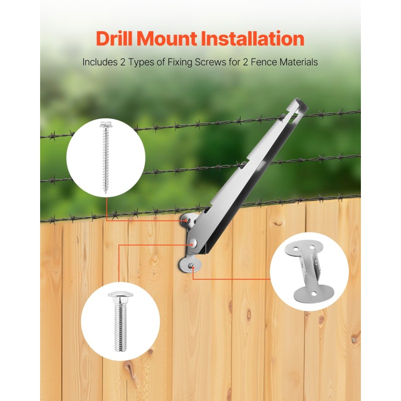 Aidan jatkovarret galvanoitua terästä 310 mm 10 kpl puu- ja betonipylväisiin