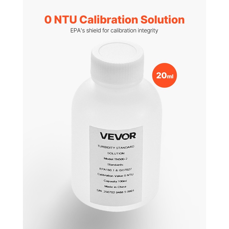 Sameuskalibrointiliuos 0 NTU 100 ml käyttövalmis sameusmittareille