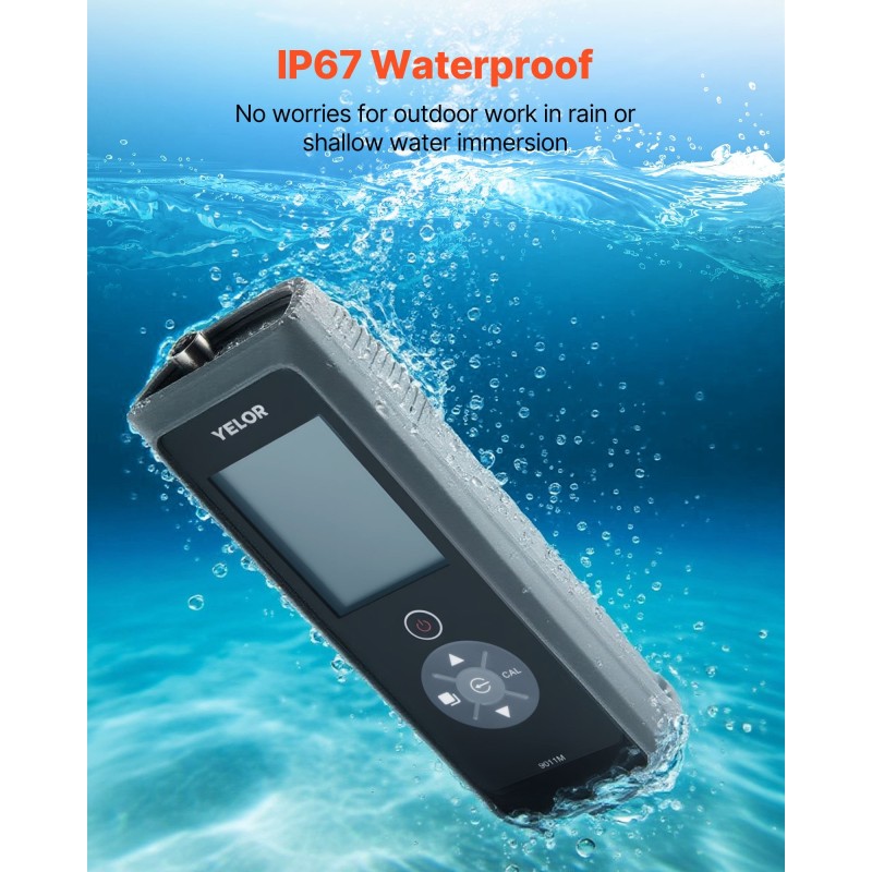 Liuenneen hapen mittari kannettava vesitiivis neljän metrin elektrodikaapelilla