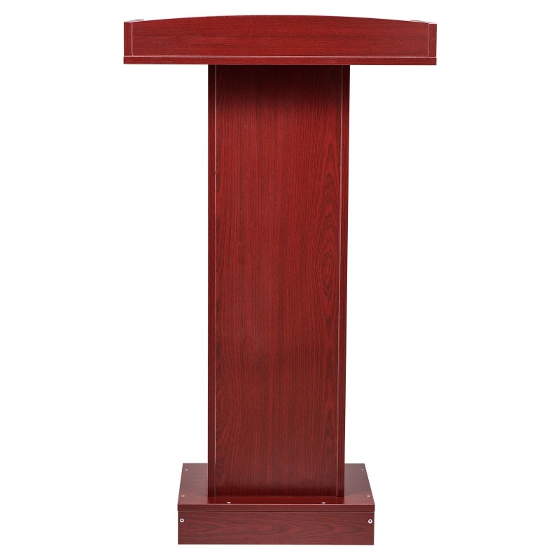 Puhujapöytä lastulevy ruskea korkeus 1040 mm tilava lukutaso alahylly