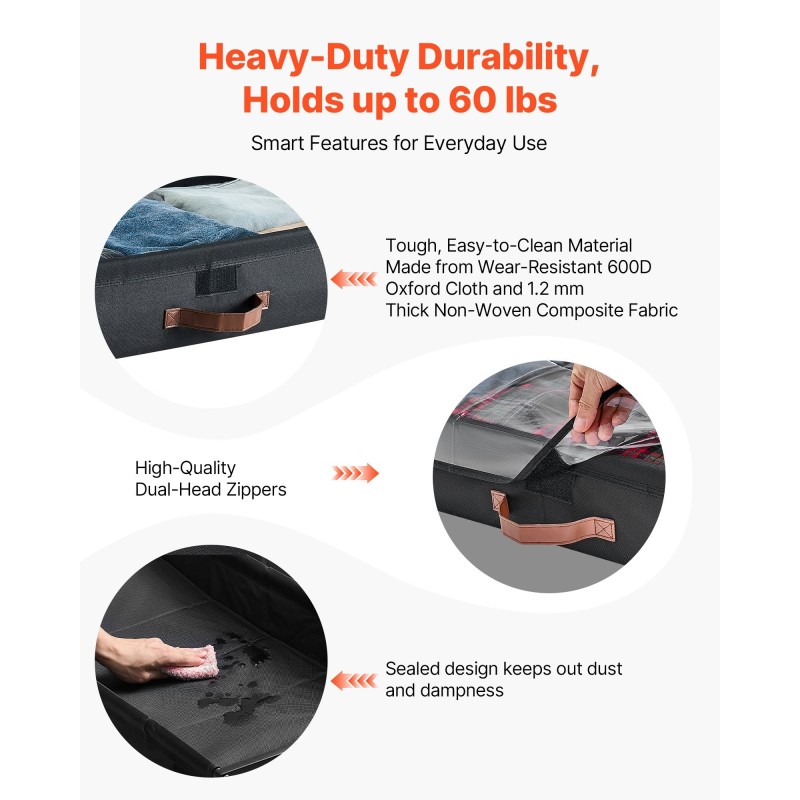 Sängynalussäilytyslaatikko 2 kpl 90,5×39,5×13 cm pyörillä läpinäkyvällä kannella