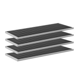 12V aurinkosähköpaketti 400W 4x100W monokidepaneelit 12.8V 200Ah LiFePO4-akku 40A MPPT-laturisäädin 2000W invertteri