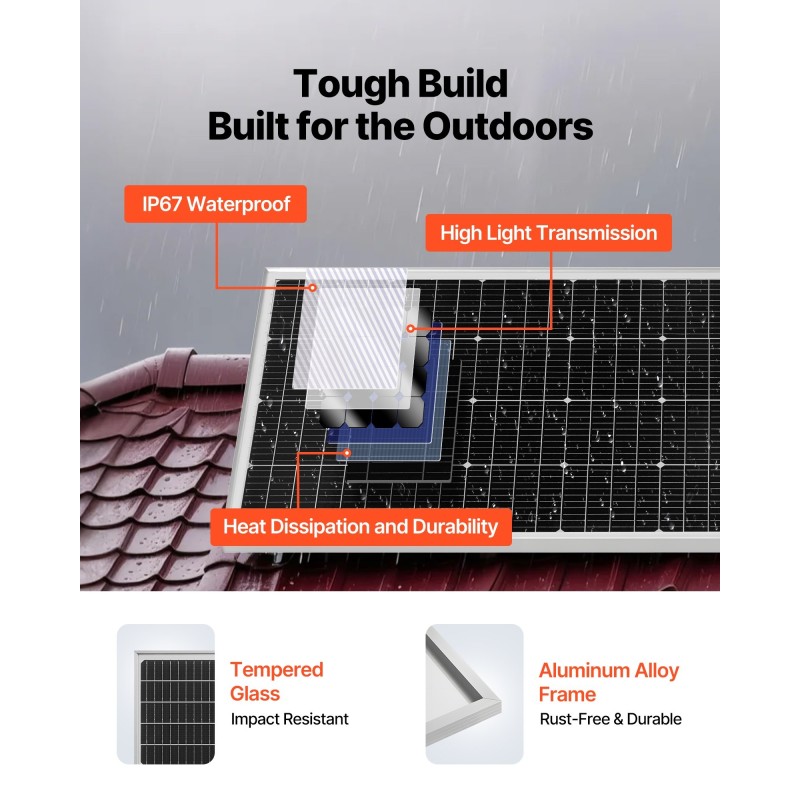 Aurinkosähköpaketti 800W 12V 4x200W yksikidepaneelit 12.8V 300Ah LiFePO4 akku 2000W invertteri