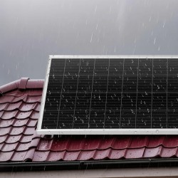 Aurinkosähköpaketti 200W 12V 2 kpl 100W monikideaurinkopaneelia 12.8V 50Ah LiFePO4-akku 800W invertteri