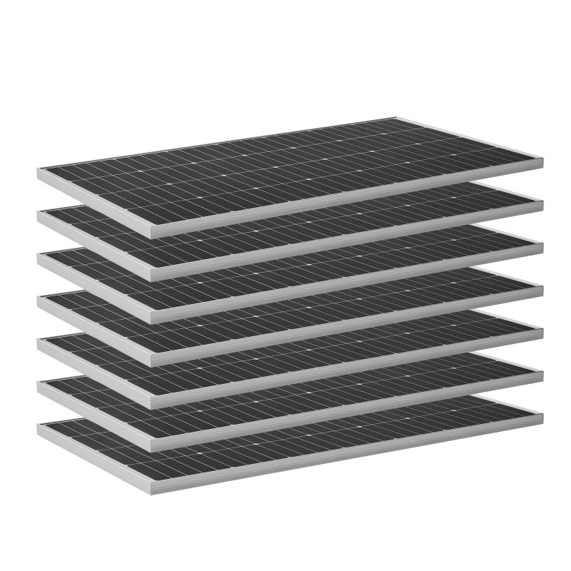 Aurinkosähköpaketti 1200W 6 kpl 200W yksikideaurinkopaneelia 25.6V 300Ah LiFePO4-akku 24V 3600W invertteri