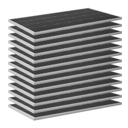 Aurinkosähköpaketti 2400W 48V 12 kpl 200W paneelia 100Ah LiFePO4-akku 48V 5000W hybridi-invertteri