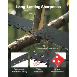 Oksasaha teleskooppivarrella lasikuituvarsi 118–809 cm 65Mn-teräs kaksoiskoukku