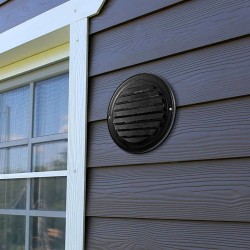 Seinäristikkosuojus pyöreä halkaisijaltaan 145 millimetriä ruostumaton teräs musta kaksi kappaletta