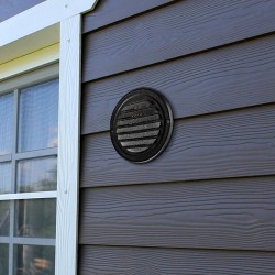 Seinäventtiilin ritiläsuojus ruostumatonta terästä 97 mm musta 2 kpl