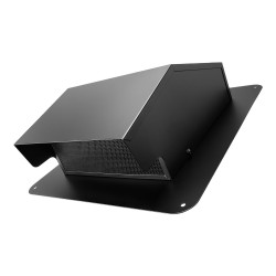 Seinäasennettava ulkosäleikkö SPCC teräs 149 mm musta 1 kpl poistoilmakanavaan