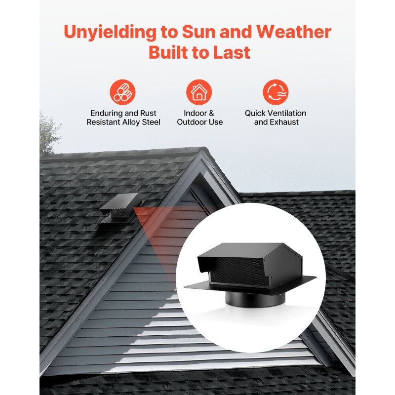 Seinäasennettava ulkosäleikkö SPCC-teräs 149 mm musta 1 kpl poistoilmakanavaan