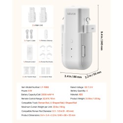 Sähköinen verhoavaaja ABS 2 kpl ohjaushubilla älyohjaus 16 kg