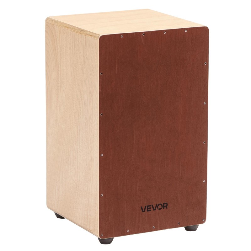 Cajon-laatikko suuri koivupaneeli virvelalangat mahonki poppeli 305 x 305 x 508 mm