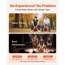 Cajon-rumpu mahonkinen ja haapainen runko koivupaneelilla sisäisillä virvelilangoilla kompakti