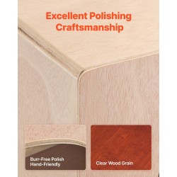 Cajon-rumpu mahonki- ja poppelirungolla koivupaneelilla pyöreällä ääniaukolla kitarakielillä kuljetuspussilla