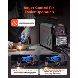 Kosketusplasmaleikkuri 400V 3-vaiheinen 60A teolliseen käyttöön 18 mm leikkuukapasiteetti