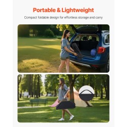 Taitettava alumiiniseos retkipöytä 70 cm 30 kg kantavuus mukana kantolaukku retkeilyyn