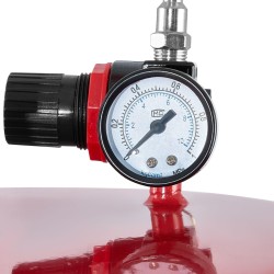 Jäteöljyn keräyssäiliö 95 litran rautainen pneumaattinen tyhjennys säädettävällä suppilolla pyörillä