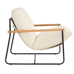 Nojatuoli vakosamettiverhoilu rautarunko täyspuu käsinojat ergonominen puolikalteva selkänoja 88x75x85 cm