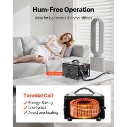 1000VA jännitemuuntaja 110V ja 220V metallikotelo kaksi amerikkalaista ja kaksi eurooppalaista pistorasiaa