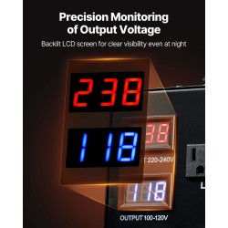 Jännitemuunnin 6000VA automaattinen 110V ja 220V ulostulot metallikotelo