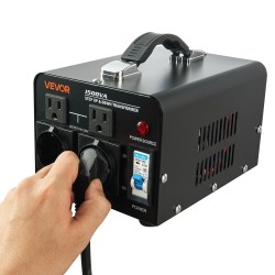 Jännitemuunnin 1500VA kaksisuuntainen 110V ja 220V metallikotelo ylikuormitussuoja