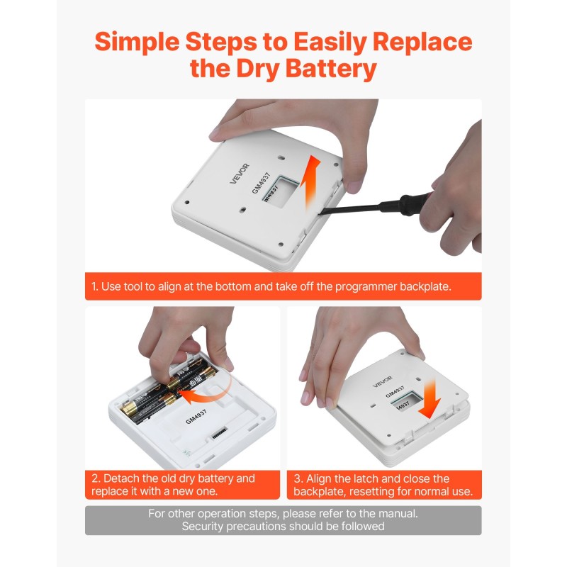 Seinään asennettava ohjelmoitava termostaatti valkoinen suuri näyttö taustavalolla 7 päivän ohjelmointi