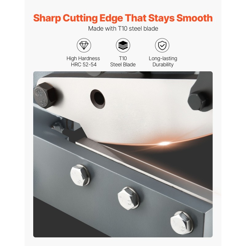 Käsikäyttöinen levyleikkuri teräkselle alumiinille ja kuparille 130 mm leikkauspituus 6 mm paksuus