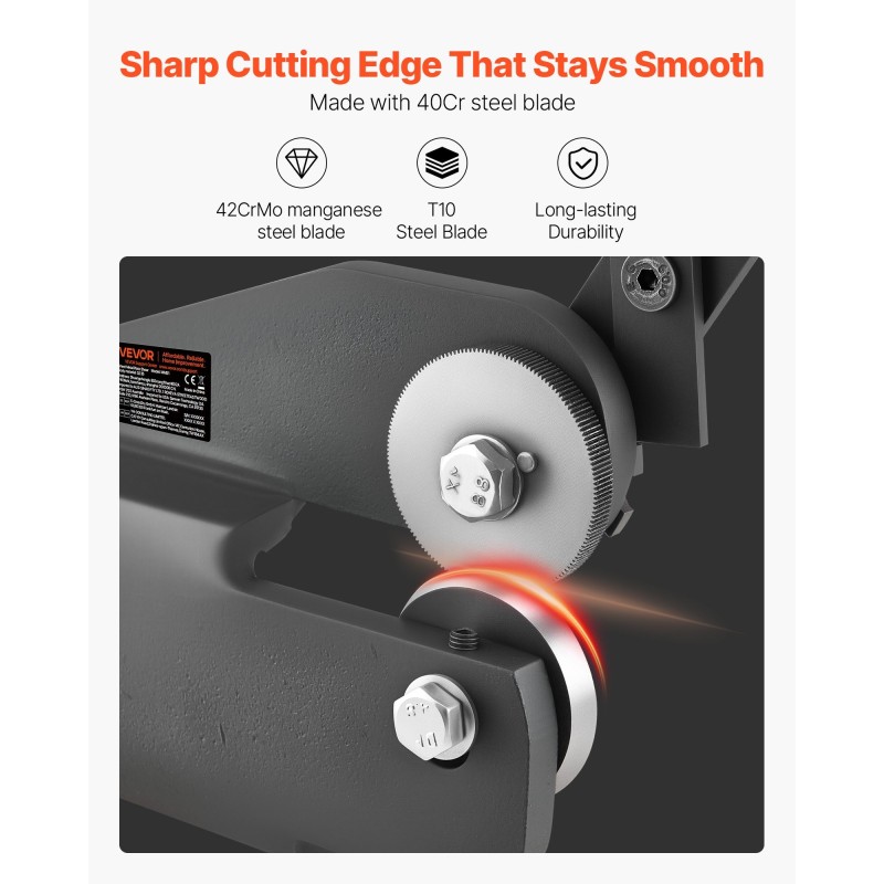 Peltileikkuri käsikäyttöinen pyöriväteräinen alumiinille ja teräkselle 1,5 mm leikkauspaksuus