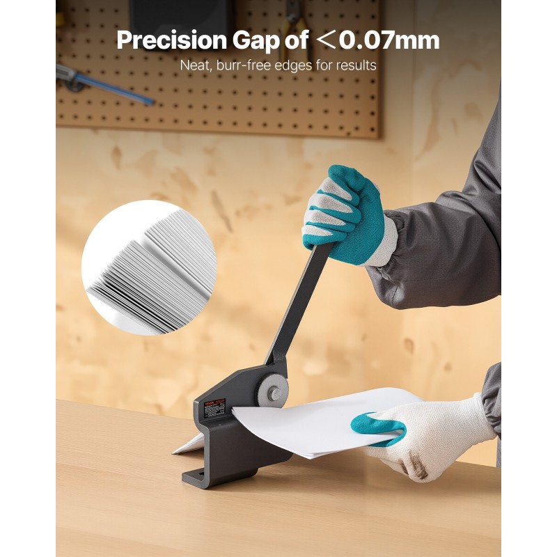 Peltileikkuri käsikäyttöinen pyöriväteräinen alumiinille ja teräkselle 1,5 mm leikkauspaksuus