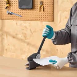 Peltileikkuri käsikäyttöinen pyöriväteräinen alumiinille ja teräkselle 1,5 mm leikkauspaksuus