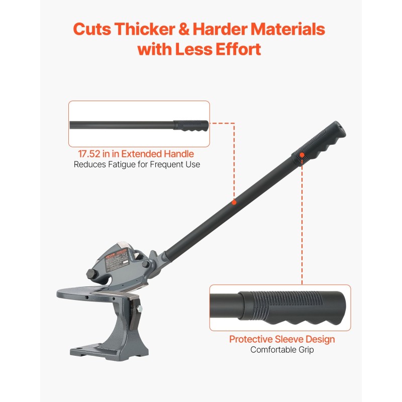 Manuaalinen penkille kiinnitettävä levyleikkuri kovetetut terät teräsrunko 70 mm 1,9 mm