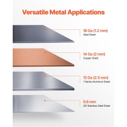 Pöytäkiinnitteinen käsikäyttöinen peltijarru 762 mm 1,2 mm pehmeä teräs