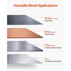 Peltitaivutin 1220 mm, 2,5 mm vähähiilinen teräs, pöytäkiinnitettävä, 8 irrotettavaa sormea