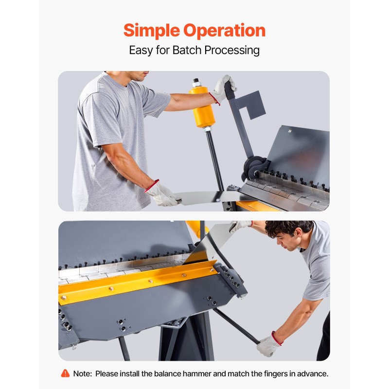 Peltitaivutin 1220 mm, 2,5 mm vähähiilinen teräs, pöytäkiinnitettävä, 8 irrotettavaa sormea