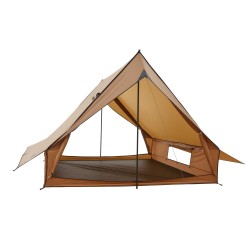 2 hengen mökkiteltta vesitiivis PU2500 210T polyesteri 2 x 2,5 m alumiinikaaret