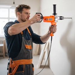 Sähkökäyttöinen pora ja sekoitin 1200 W 0–750 kierrosta/min 5/8 tuuman istukka