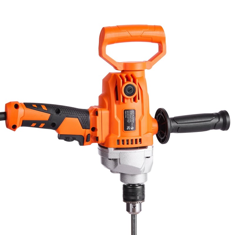 Sähkökäyttöinen porasekoitin 1100 watin 12,7 millimetrin istukalla sekoittamiseen ja poraukseen