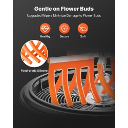 Manuaalinen 24 tuuman kulhotrimmeri ruostumattomasta teräksestä kolmella terällä