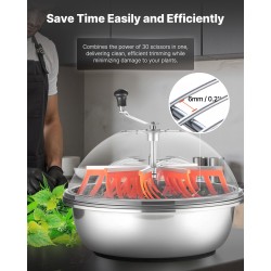 Manuaalinen 24 tuuman kulhotrimmeri ruostumattomasta teräksestä kolmella terällä