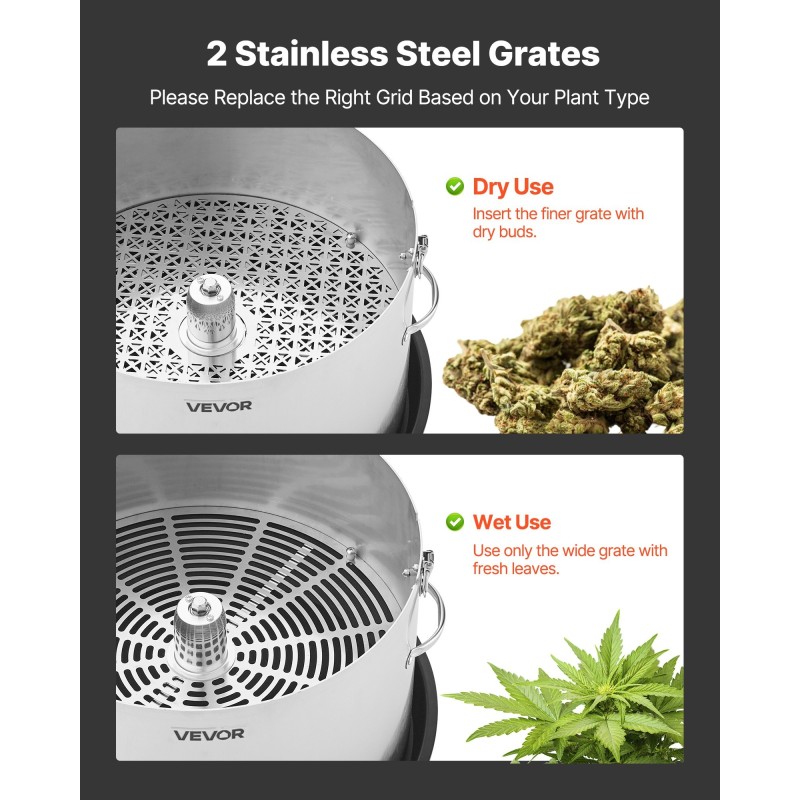 Manuaalinen nupputrimmeri 16-tuumainen 201-ruostumattomasta teräksestä PET-kannella silikonisormilla