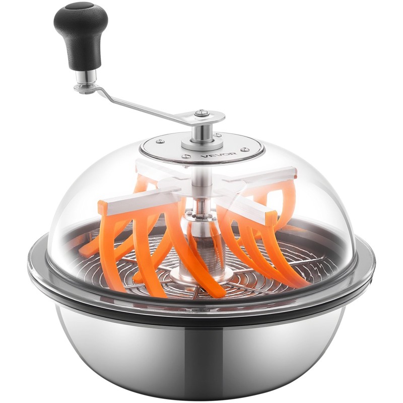 13-tuumainen trimmauskulho 201-ruostumatonta terästä alumiinikahvalla kolmella vaihtoterällä