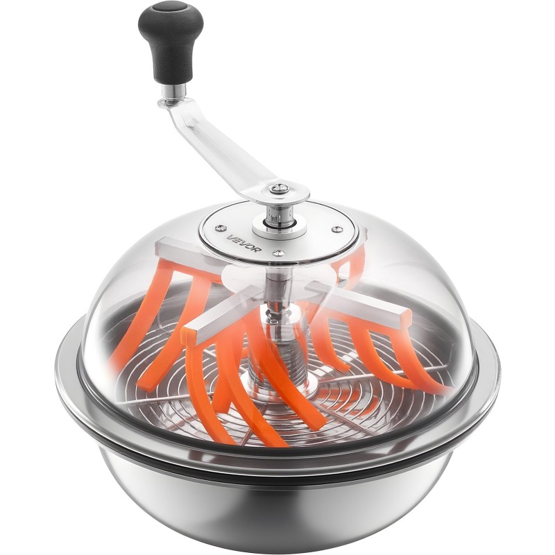 13-tuumainen trimmauskulho 201-ruostumatonta terästä alumiinikahvalla kolmella vaihtoterällä